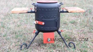 Photo of Огонь под рукой: самодельная печь из газового баллона: размеры, фото и описание