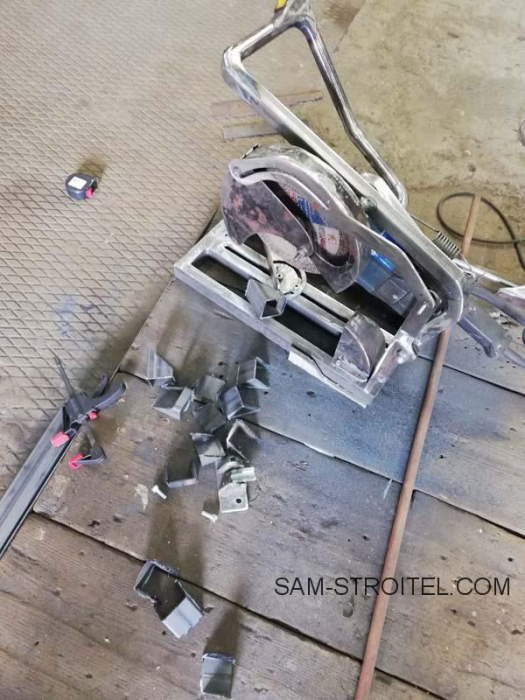 Отрезной станок своими руками для домашней мастерской