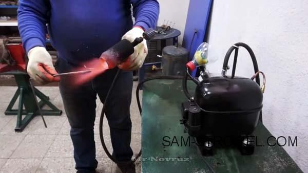 Самодельная горелка из компрессора холодильника