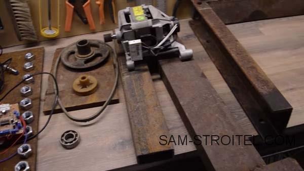 Самодельный токарный станок из двигателя стиральной машины
