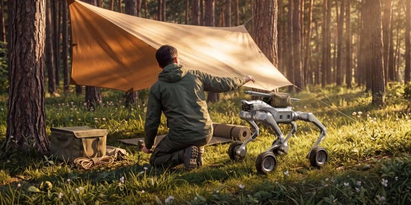 Unitree показала робособаку на колёсиках &mdash; она бегает по скалам, крутит сальто и&nbsp;танцует