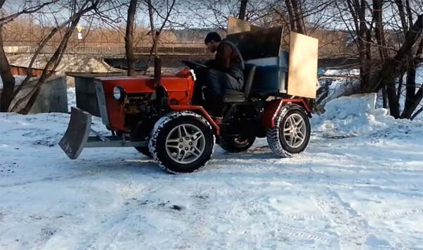Самодельный мини трактор 4х4