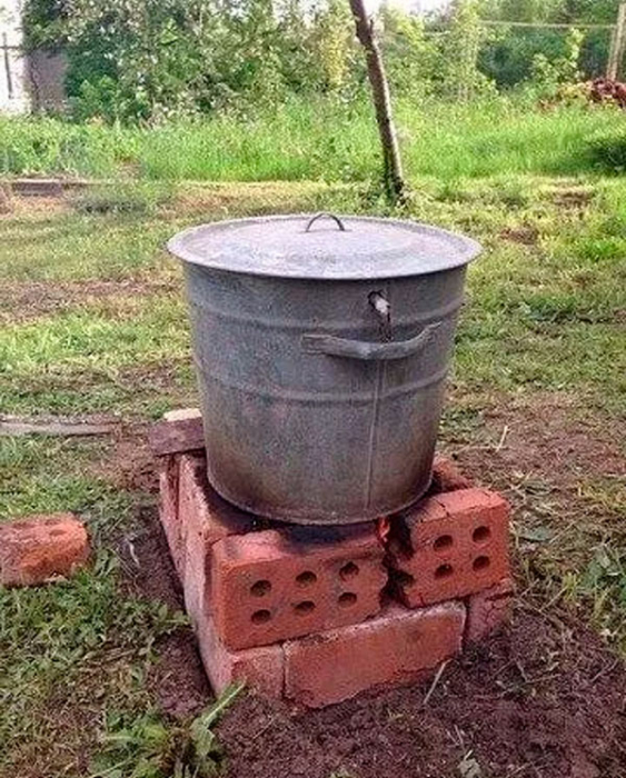 Коптильня из ведра за 5 минут: фото, видео Коптильня из ведра за 5 минут: фото, видео