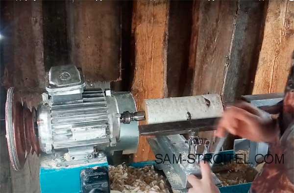 Токарный станок своими руками с электродвигателем 2.5 кВт