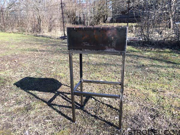 Самодельный мангал из металла: размеры, фото и описание