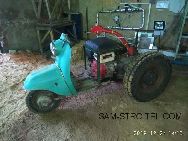 Самоделка из мотороллера и мотоблока