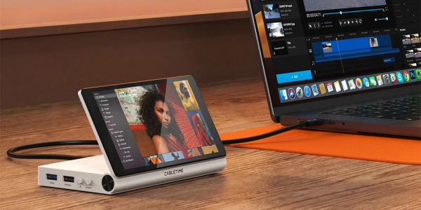 Cabletime представила ScreenDock &mdash; USB-хаб с&nbsp;8 портами и&nbsp;полноценным 5,5‑дюймовым экраном