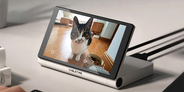 Cabletime представила ScreenDock &mdash; USB-хаб с&nbsp;8 портами и&nbsp;полноценным 5,5‑дюймовым экраном