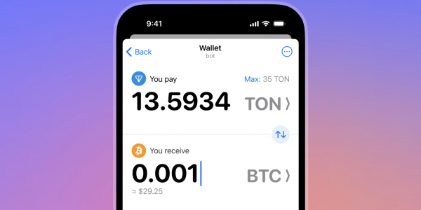 Telegram-бот Wallet теперь поддерживает операции с&nbsp;Bitcoin