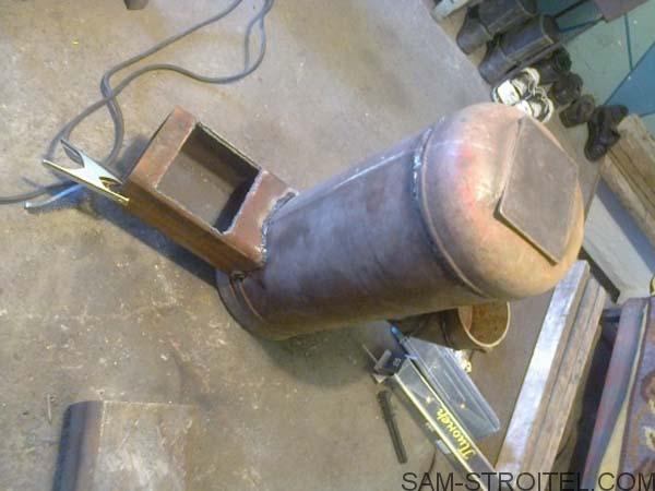 Печь ракетная из баллона Печь ракетная из баллона