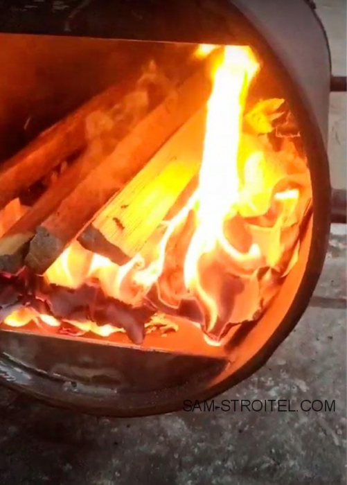 Печь из газовых баллонов с дополнительным теплообменником Печь из газовых баллонов с дополнительным теплообменником