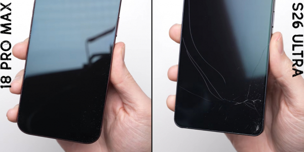 iPhone 18 Pro Max и Galaxy S26 Ultra сравнили на прочность — один разбился вдребезги iPhone 18 Pro Max и Galaxy S26 Ultra сравнили на прочность — один разбился вдребезги