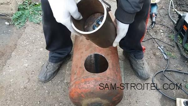 Буржуйка из газового баллона с теплообменниками (39 фото) Буржуйка из газового баллона с теплообменниками (39 фото)