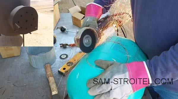 Печь из баллона своими руками Печь из баллона своими руками