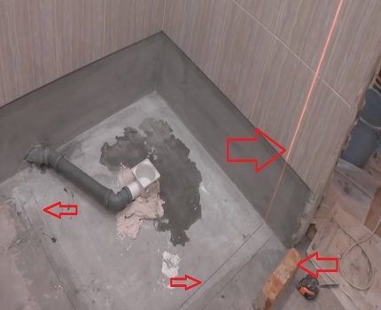 Поддон из плитки для душевой кабины: подробная инструкция по возведению Поддон из плитки для душевой кабины: подробная инструкция по возведению