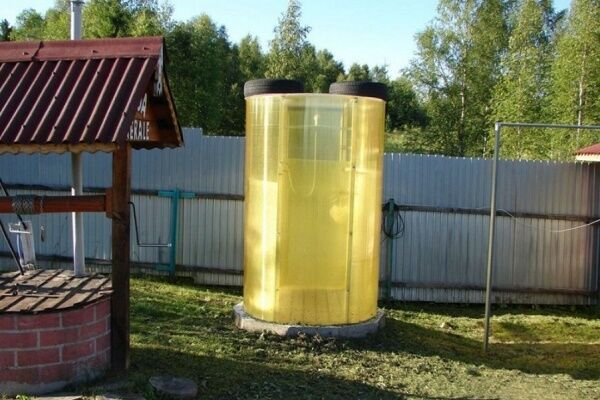 Летний душ из поликарбоната: пошаговый инструктаж по конструированию