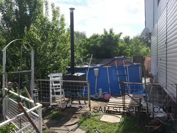 Самодельная печь буржуйка с водяным теплообменником Самодельная печь буржуйка с водяным теплообменником
