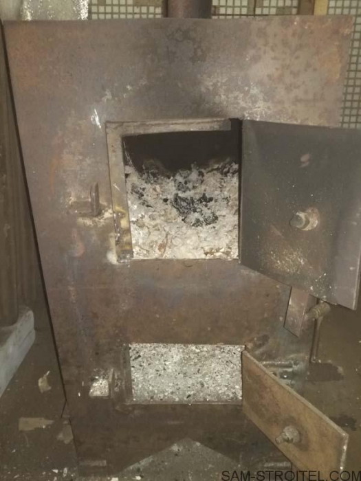 Печь из двух газовых баллонов Печь из двух газовых баллонов