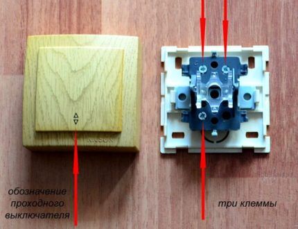 &nbsp;Схема подключения проходного выключателя одноклавишного: разбор схемы и порядок выполнения работ