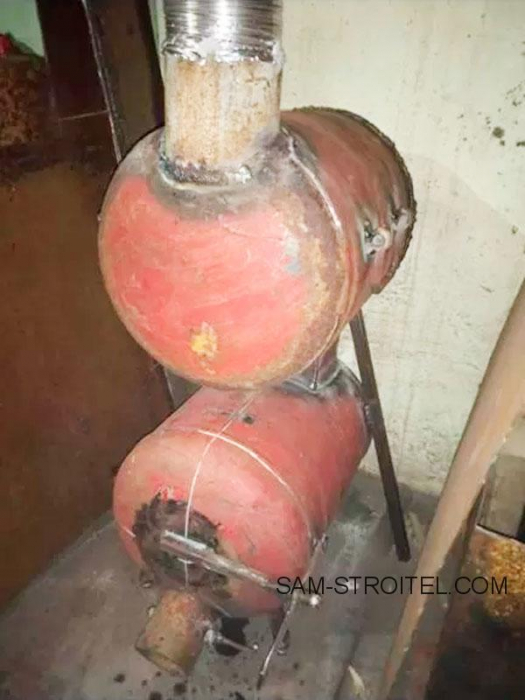 Буржуйка из газового баллона: фото и описание самоделки