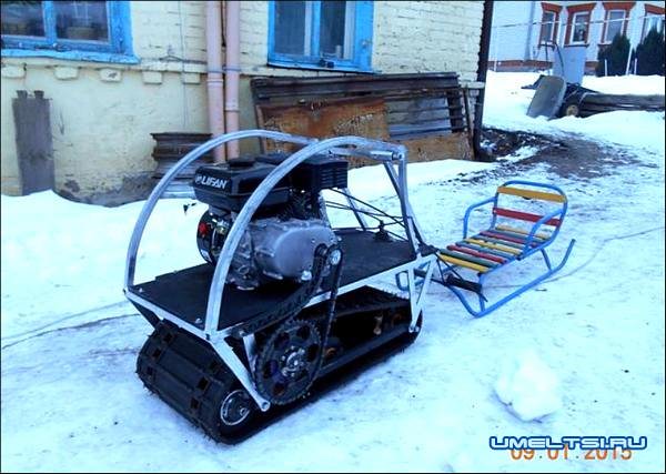 Мотобуксировщик своими руками. Чертежи, сборка