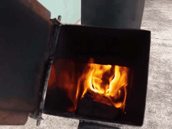 Самодельная уличная печь