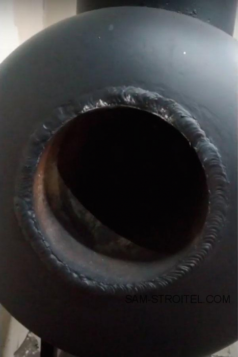 Печь из газовых баллонов с дополнительным теплообменником Печь из газовых баллонов с дополнительным теплообменником