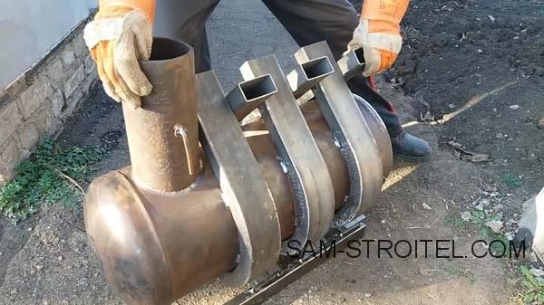 Буржуйка из газового баллона с теплообменниками (39 фото) Буржуйка из газового баллона с теплообменниками (39 фото)