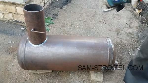 Буржуйка из газового баллона с теплообменниками (39 фото) Буржуйка из газового баллона с теплообменниками (39 фото)