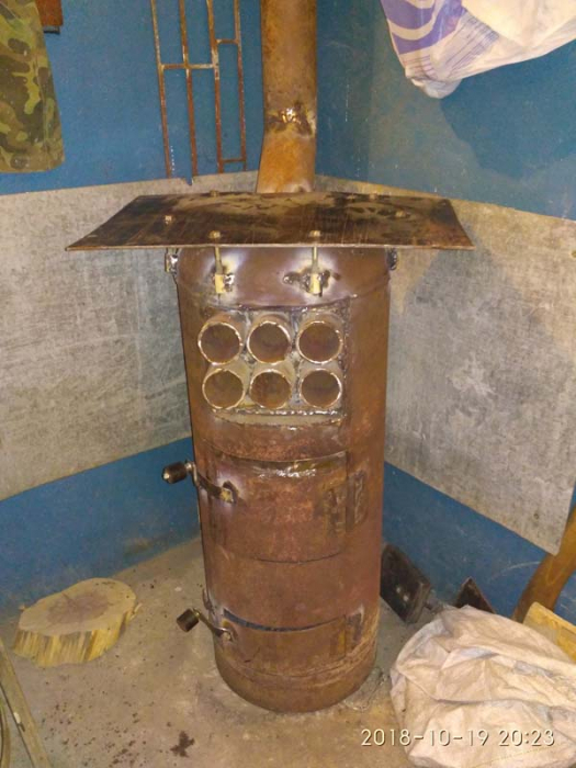 Буржуйка из газового баллона своими руками: 17 фото