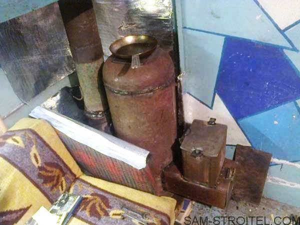 Печь ракетная из баллона Печь ракетная из баллона