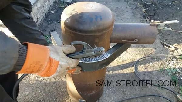 Буржуйка из газового баллона с теплообменниками (39 фото) Буржуйка из газового баллона с теплообменниками (39 фото)