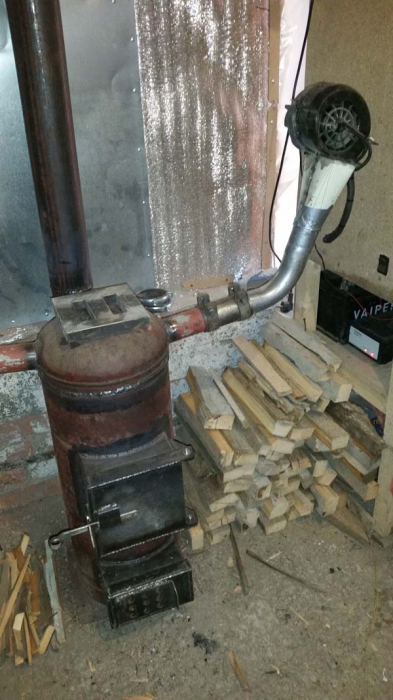 Печка из газового баллона своими руками