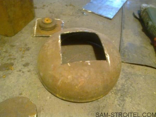 Печь ракетная из баллона Печь ракетная из баллона