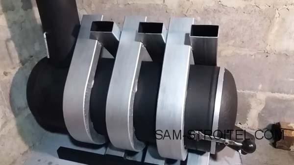 Буржуйка из газового баллона с теплообменниками (39 фото) Буржуйка из газового баллона с теплообменниками (39 фото)