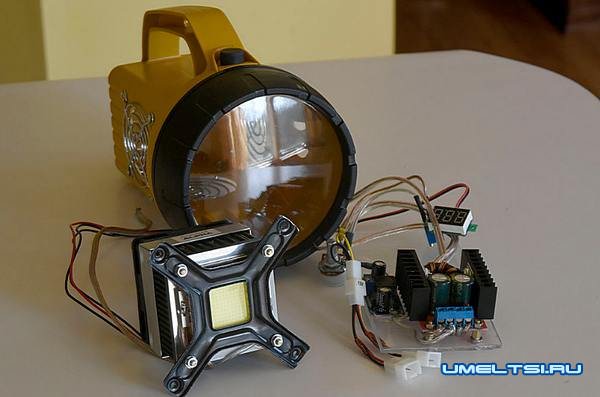 Мощный светодиодный фонарь своими руками Мощный светодиодный фонарь своими руками