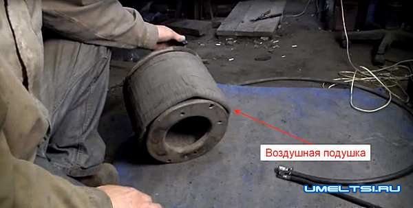 Пневматический домкрат своими руками