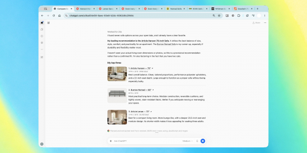 ChatGPT научился просматривать и управлять вкладками Chrome — без лишних приложений ChatGPT научился просматривать и управлять вкладками Chrome — без лишних приложений