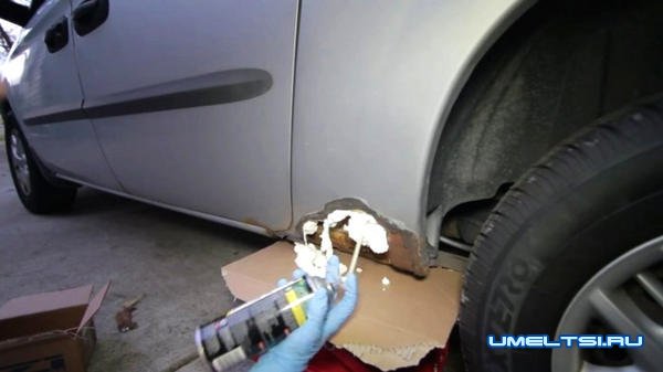 Ржавые дыры в кузове авто латаем без сварки
