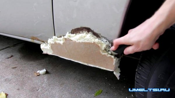 Ржавые дыры в кузове авто латаем без сварки