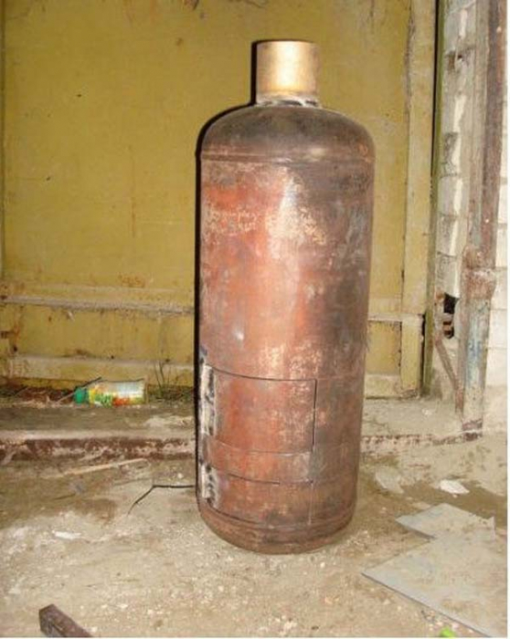 Буржуйка из газового баллона: пошаговые фото
