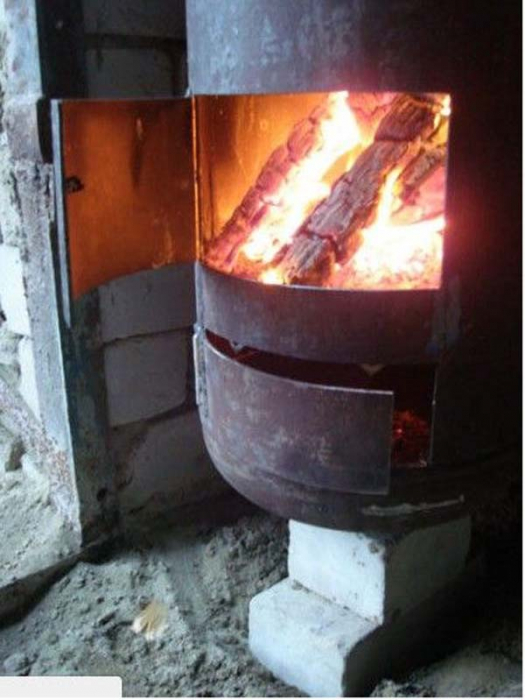 Буржуйка из газового баллона: пошаговые фото