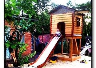 Photo of Строим терем-шалаш и песочницу для малыша