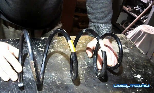 Ручной культиватор из пружины автомобиля