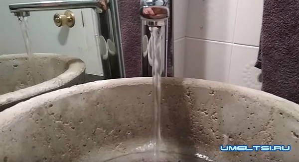 Изготовление бетонной раковины для ванной комнаты