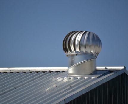 Вентиляционный дефлектор: устройство, разновидности, правила монтажа
