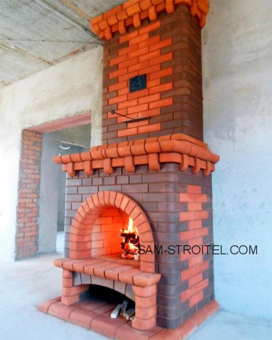 Кладка отопительной печи из кирпича: фото и описание