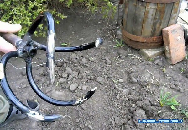 Ручной культиватор из пружины автомобиля