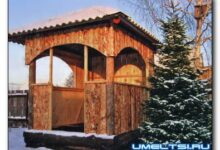 Photo of Беседка своими руками из горбыля