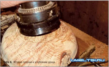 Точение тарелки из соснового сувеля Точение тарелки из соснового сувеля